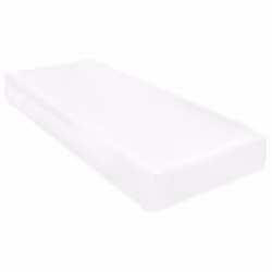 VidaXL 282790, Taille enfant / adulte, Matelas en mousse à mémoire de forme, Blanc, Polyester, mousse, 900 mm