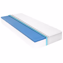 VidaXL 282793, Taille lit simple/twin XL, Matelas en mousse à mémoire de forme, Doux, Blanc, Polyester, Polyester