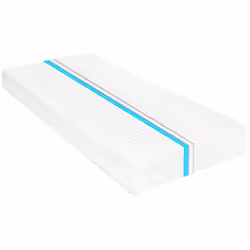 VidaXL 282798, Taille lit simple/twin XL, High density foam mattress, Doux, Blanc, Polyester, Polyester