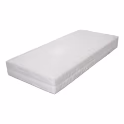 VidaXL 282812, Taille enfant / adulte, Matelas à ressorts, Moyen, Blanc, Polyester, Polyester