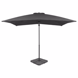 vidaXL Parasol de jardin avec base portable anthracite - TU