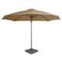 vidaXL Parasol de jardin avec base portable taupe - TU