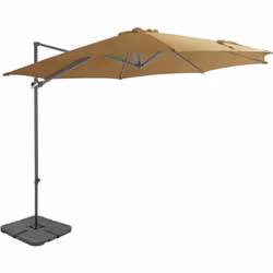 Ce parasol de jardin est doté d'un cadre robuste en aluminium, d'une grande housse résistante aux UV et d'une base portable s ...