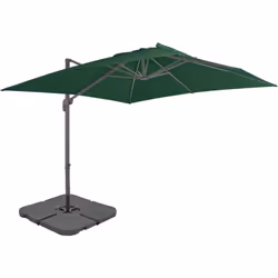 Ce parasol de jardin est doté d'un cadre robuste en aluminium, d'une grande housse résistante aux UV et d'une base portable s ...