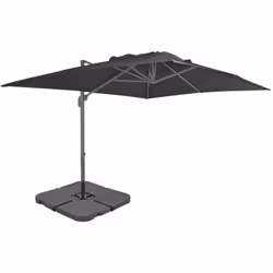 Ce parasol est doté d'un cadre robuste en aluminium, d'une grande housse résistante aux UV et d'une base portable supplémenta ...