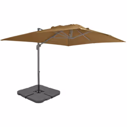 Ce parasol est doté d'un cadre robuste en aluminium, d'une grande housse résistante aux UV et d'une base portable supplémenta ...