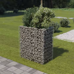 Notre lit surélevé en gabion est un moyen pratique de créer une bordure solide et élégante pour un parterre de fleurs ou de p ...