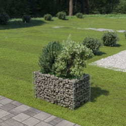Vidaxl - Lit surélevé à gabion Acier galvanisé 90x50x50 cm