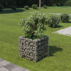Vidaxl - Lit surélevé à gabion Acier galvanisé 50x50x50 cm