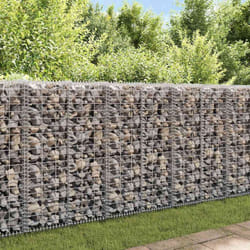 Vidaxl - Mur à gabion avec couvercles Acier galvanisé 20x20x100 cm