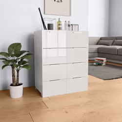 Description générale Ce buffet pratique est le complément idéal pour votre chambre. Fabriqué en aggloméré avec une finition h ...
