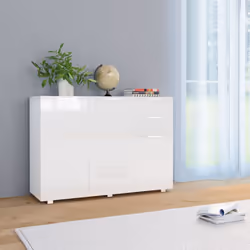 Description générale Gardez tout bien rangé dans votre salon avec notre élégant buffet ! Ce meuble pratique répond à divers b ...