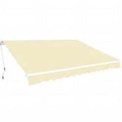 Vidaxl - Auvent pliable manuel 600 cm Crème