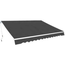 Vidaxl - Auvent pliable manuel 600 cm Anthracite