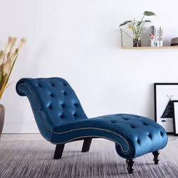 Description générale Mettez en valeur votre espace de vie existant avec cette chaise longue de grand style ! Dotée d'un épais ...