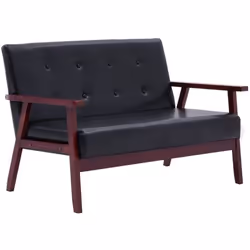 VidaXL 248642, Noir, 2 siège(s), Polyester, 1135 mm, 670 mm, 735 mm