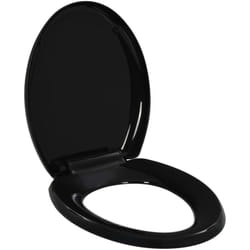 Abattant wc à fermeture en douceur Libération rapide Noir - Vidaxl