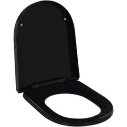 Vidaxl - Abattant wc à fermeture en douceur Libération rapide Noir