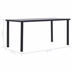 VidaXL 281859 table de cuisine et de salle à manger - Vue supplémentaire 5
