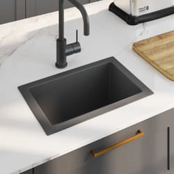 Vier de cuisine fait à la main Noir Acier inoxydable Vidaxl