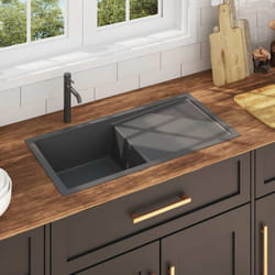 Vier de cuisine fait à la main Noir Acier inoxydable Vidaxl