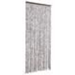 vidaXL Moustiquaire Marron et beige 90 x 220 cm Chenille