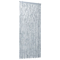 vidaXL Moustiquaire Blanc et gris 90x220 cm Chenille - TU