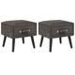 VidaXL 276386 Table de nuit et table de chevet Gris