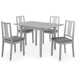 vidaXL Mobilier de salle à manger 5 pcs MDF Gris - TU