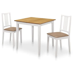 Mobilier de salle à manger 3 pcs mdf Blanc Vidaxl
