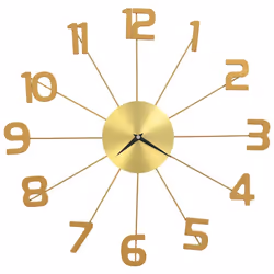 Apportez une pièce maîtresse dans votre espace avec notre superbe horloge murale en métal doré ! Cette horloge murale est une ...