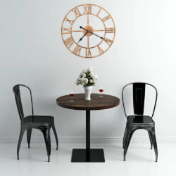VidaXL Horloge Murale Métal Doré