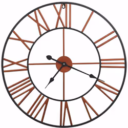 Apportez une pièce maîtresse dans votre espace avec notre superbe horloge murale en métal ! Avec des chiffres romains, cette  ...