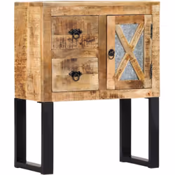 Le buffet en bois sera un ajout intemporel à votre décoration intérieure. Le buffet est fabriqué en bois de manguier massif e ...