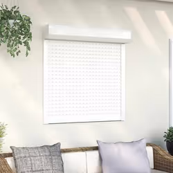 vidaXL Volet roulant aluminium 100x100 cm blanc - TU