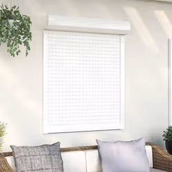 vidaXL Volet roulant aluminium 100x130 cm blanc - TU
