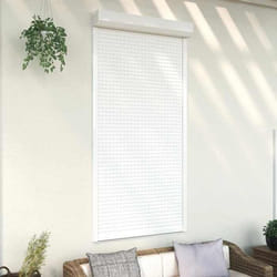 vidaXL Volet roulant aluminium 110x220 cm blanc - TU