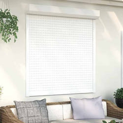 vidaXL Volet roulant aluminium 130x140 cm blanc - TU