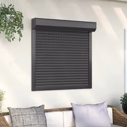 vidaXL Volet roulant aluminium 100x100 cm anthracite - TU