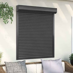 vidaXL Volet roulant aluminium 110x130 cm anthracite - TU
