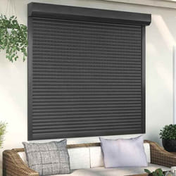 vidaXL Volet roulant aluminium 160x150 cm anthracite - TU