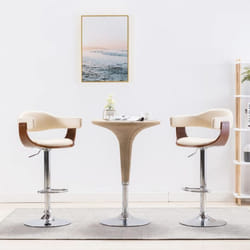 vidaXL Lot de 2 Tabourets de Bar Chaise de Pub Siège de Bistrot Meuble de Salle à Manger Cuisine Salon Maison Intérieur 283114