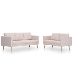 VidaXL 276851 canapé 3 siège(s) Crème
