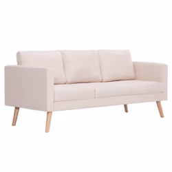VidaXL 276851 canapé 3 siège(s) Crème