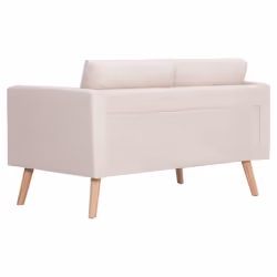 VidaXL 276851 canapé 3 siège(s) Crème - Vue supplémentaire 8