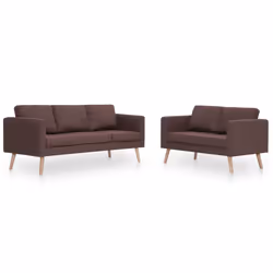 VidaXL 276852, Marron, 3 siège(s), Polyester, 1680 mm, 700 mm, 730 mm