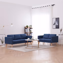 VidaXL 276853 canapé 3 siège(s) Bleu