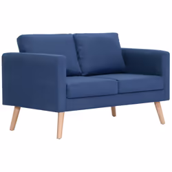 VidaXL 276853 canapé 3 siège(s) Bleu - Vue supplémentaire 6