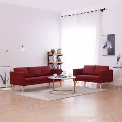 VidaXL 276857 canapé 3 siège(s) Rouge