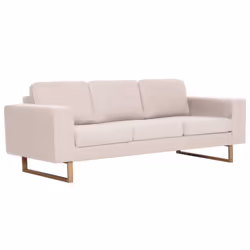 VidaXL 276859 canapé 3 siège(s) Crème